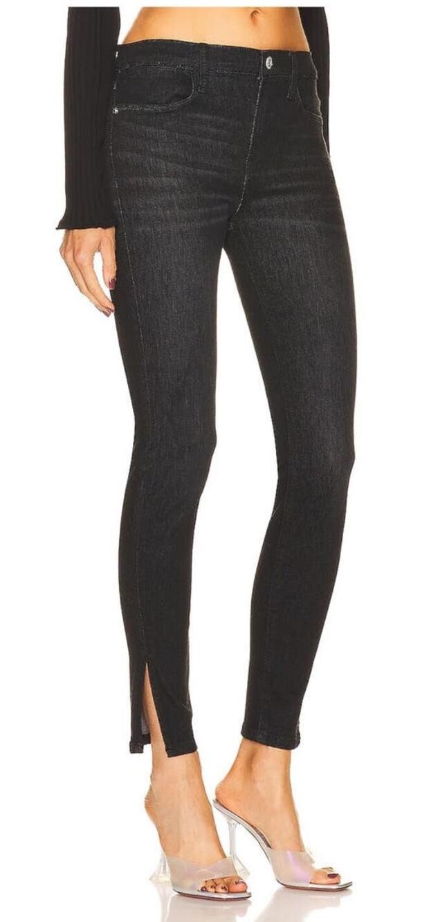 Frame Jeans Le High waisted skinny black size 24